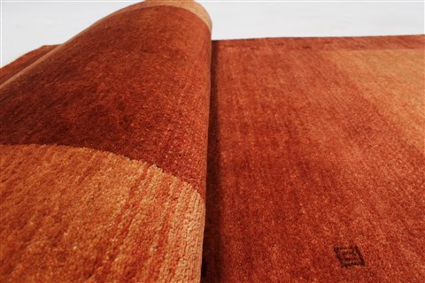 Gabbeh Brown Runner Hand Knotted 27 X 81 Area Rug 250-24447 Image 8