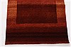 Gabbeh Brown Runner Hand Knotted 27 X 81 Area Rug 250-24447 Thumb 4