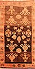 Gabbeh Brown Hand Knotted 35 X 62  Area Rug 100-24451 Thumb 0