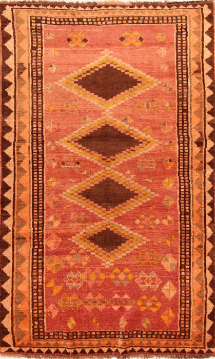 Gabbeh Red Hand Knotted 41 X 610  Area Rug 100-24454 Image 0