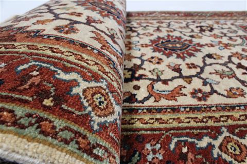 Serapi Beige Runner Hand Knotted 27 X 83 Area Rug 250-24519 Image 15