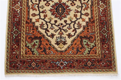Serapi Beige Runner Hand Knotted 27 X 83 Area Rug 250-24519 Image 20