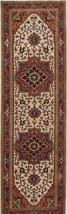 Serapi Beige Runner Hand Knotted 27 X 83 Area Rug 250-24519 Image 0