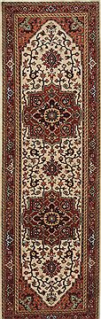 Serapi Beige Runner Hand Knotted 2'7" X 8'3"  Area Rug 250-24519