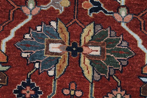 Serapi Brown Runner Hand Knotted 26 X 80 Area Rug 250-24523 Image 3
