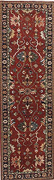 Serapi Brown Runner Hand Knotted 2'6" X 8'0"  Area Rug 250-24523