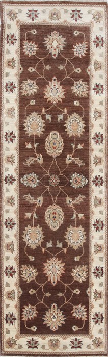 Ziegler Brown Runner Hand Knotted 27 X 711  Area Rug 250-24526 Image 0
