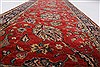 Tabriz Red Runner Hand Knotted 27 X 81  Area Rug 250-24536 Thumb 1