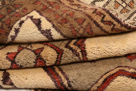 Gabbeh Beige Hand Knotted 39 X 64 Area Rug 100-24539 Image 5