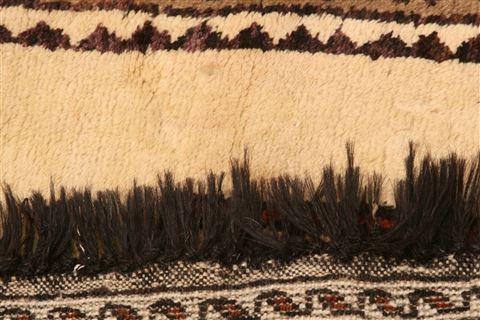 Gabbeh Beige Hand Knotted 39 X 64 Area Rug 100-24539 Image 7