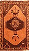Gabbeh Orange Hand Knotted 39 X 59  Area Rug 100-24550 Thumb 0