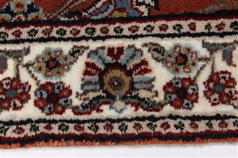 Sarouk Brown Runner Hand Knotted 24 X 82 Area Rug 250-24551 Image 14