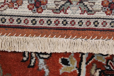 Sarouk Brown Runner Hand Knotted 24 X 82 Area Rug 250-24551 Image 24