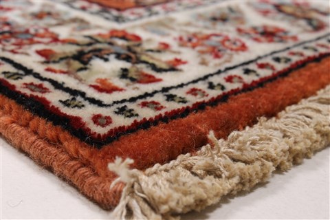 Sarouk Brown Runner Hand Knotted 24 X 82 Area Rug 250-24551 Image 5