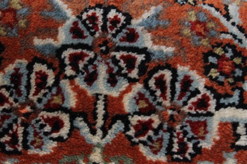Sarouk Brown Runner Hand Knotted 24 X 82 Area Rug 250-24551 Image 6