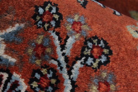 Sarouk Brown Runner Hand Knotted 24 X 82 Area Rug 250-24551 Image 7