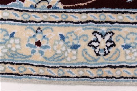 Nain Red Runner Hand Knotted 27 X 84  Area Rug 250-24554 Image 4