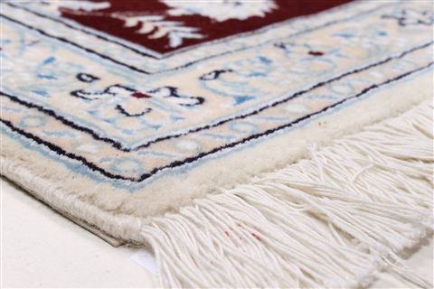 Nain Red Runner Hand Knotted 27 X 84  Area Rug 250-24554 Image 7