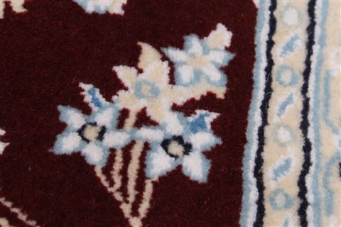 Nain Red Runner Hand Knotted 27 X 84  Area Rug 250-24554 Image 8