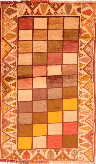 Gabbeh Multicolor Hand Knotted 34 X 58 Area Rug 100-24558 Image 0