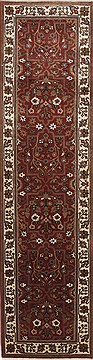 Indian Semnan Brown Runner 6 to 9 ft Wool Carpet 24563