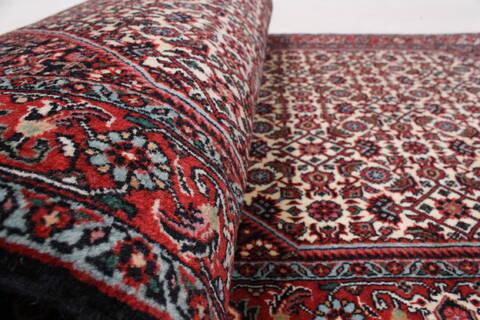 Bidjar Beige Runner Hand Knotted 26 X 68  Area Rug 250-24574 Image 12