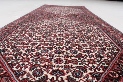 Bidjar Beige Runner Hand Knotted 26 X 68  Area Rug 250-24574 Image 3