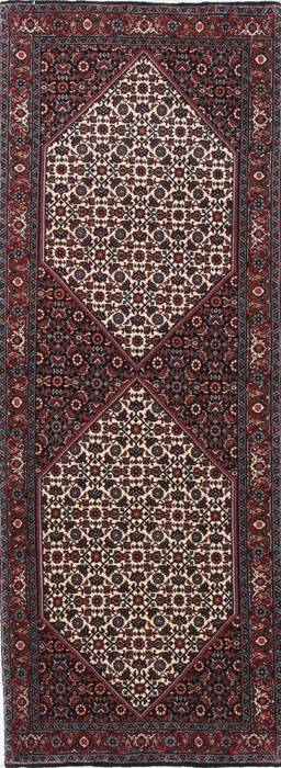 Bidjar Beige Runner Hand Knotted 26 X 68  Area Rug 250-24574 Image 0