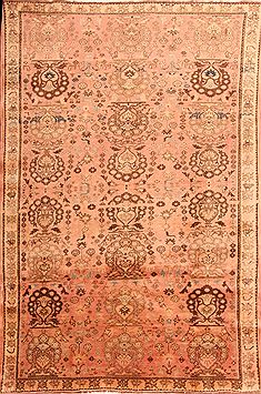 Qashqai Red Hand Knotted 5'7" X 8'2"  Area Rug 100-24576