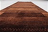 Gabbeh Brown Runner Hand Knotted 26 X 711  Area Rug 250-24583 Thumb 1
