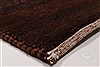 Gabbeh Brown Runner Hand Knotted 26 X 711  Area Rug 250-24583 Thumb 6