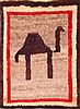 Gabbeh Grey Hand Knotted 41 X 53  Area Rug 100-24584 Thumb 0