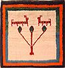 Gabbeh Multicolor Square Hand Knotted 51 X 53  Area Rug 100-24588 Thumb 0