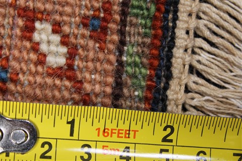Gabbeh Blue Runner Hand Knotted 26 X 77 Area Rug 250-24589 Image 7