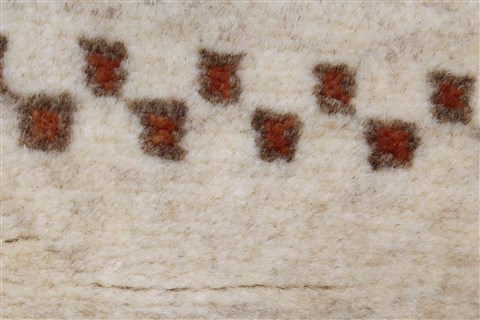Gabbeh Beige Runner Hand Knotted 27 X 711 Area Rug 250-24592 Image 10