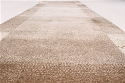 Gabbeh Beige Runner Hand Knotted 27 X 711 Area Rug 250-24592 Image 1