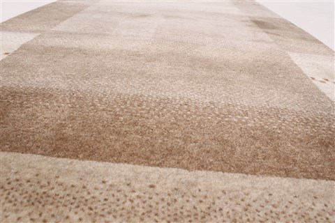 Gabbeh Beige Runner Hand Knotted 27 X 711 Area Rug 250-24592 Image 2