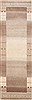 Gabbeh Beige Runner Hand Knotted 27 X 711 Area Rug 250-24592 Thumb 0