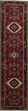 Karajeh Red Runner Hand Knotted 2'0" X 7'11"  Area Rug 250-24596