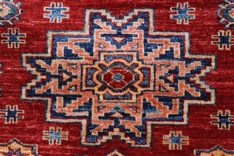 Kazak Red Runner Hand Knotted 29 X 810  Area Rug 250-24599 Image 3
