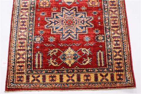 Kazak Red Runner Hand Knotted 29 X 810  Area Rug 250-24599 Image 5