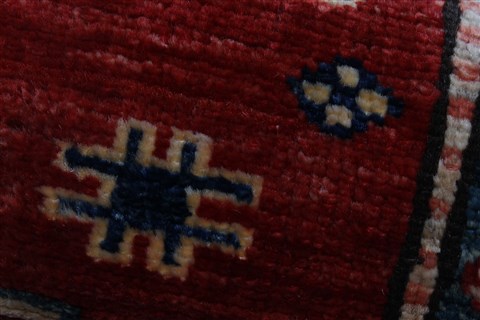 Kazak Red Runner Hand Knotted 29 X 810  Area Rug 250-24599 Image 7