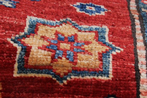 Kazak Red Runner Hand Knotted 29 X 810  Area Rug 250-24599 Image 8