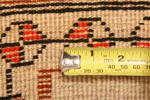 Gabbeh White Hand Knotted 34 X 63 Area Rug 100-24624 Image 6