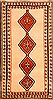 Gabbeh White Hand Knotted 34 X 63  Area Rug 100-24624 Thumb 0