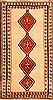 Gabbeh White Hand Knotted 34 X 63 Area Rug 100-24624 Thumb 0