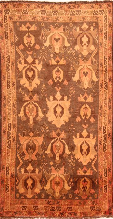 Gabbeh Brown Hand Knotted 41 X 75  Area Rug 100-24632 Image 0