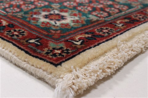 Tabriz Beige Runner Hand Knotted 27 X 78 Area Rug 250-24633 Image 7