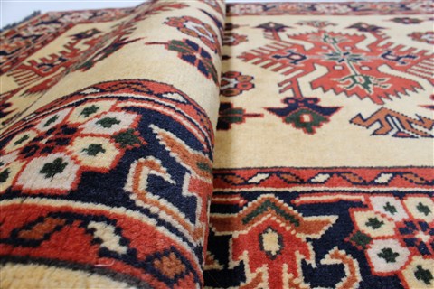 Turkman Yellow Runner Hand Knotted 29 X 68 Area Rug 250-24635 Image 11