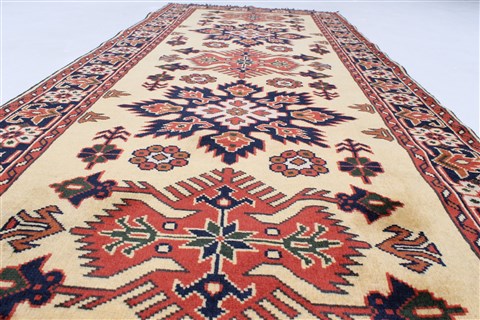 Turkman Yellow Runner Hand Knotted 29 X 68 Area Rug 250-24635 Image 1